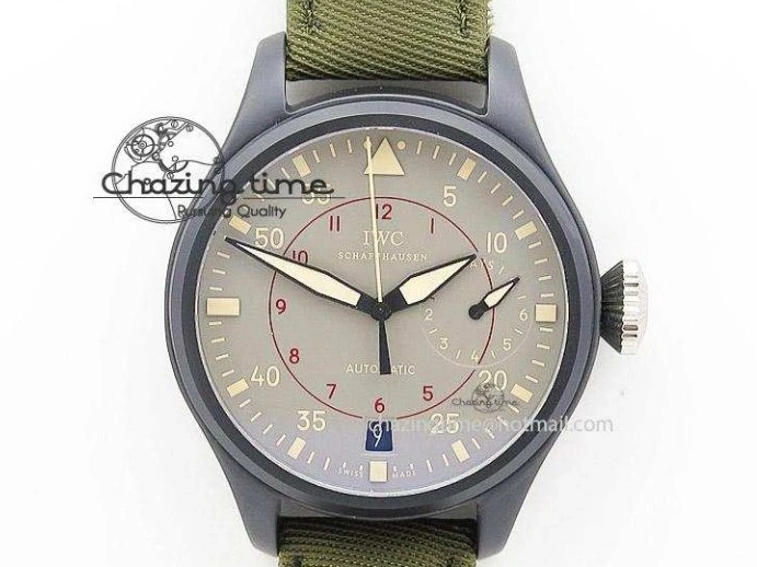 MIROTIME 0311 Reliable Portuguese Chrono IW3716 Z+F 1:1 Best Edition Red Dial on Red Rubber Strap A 7015